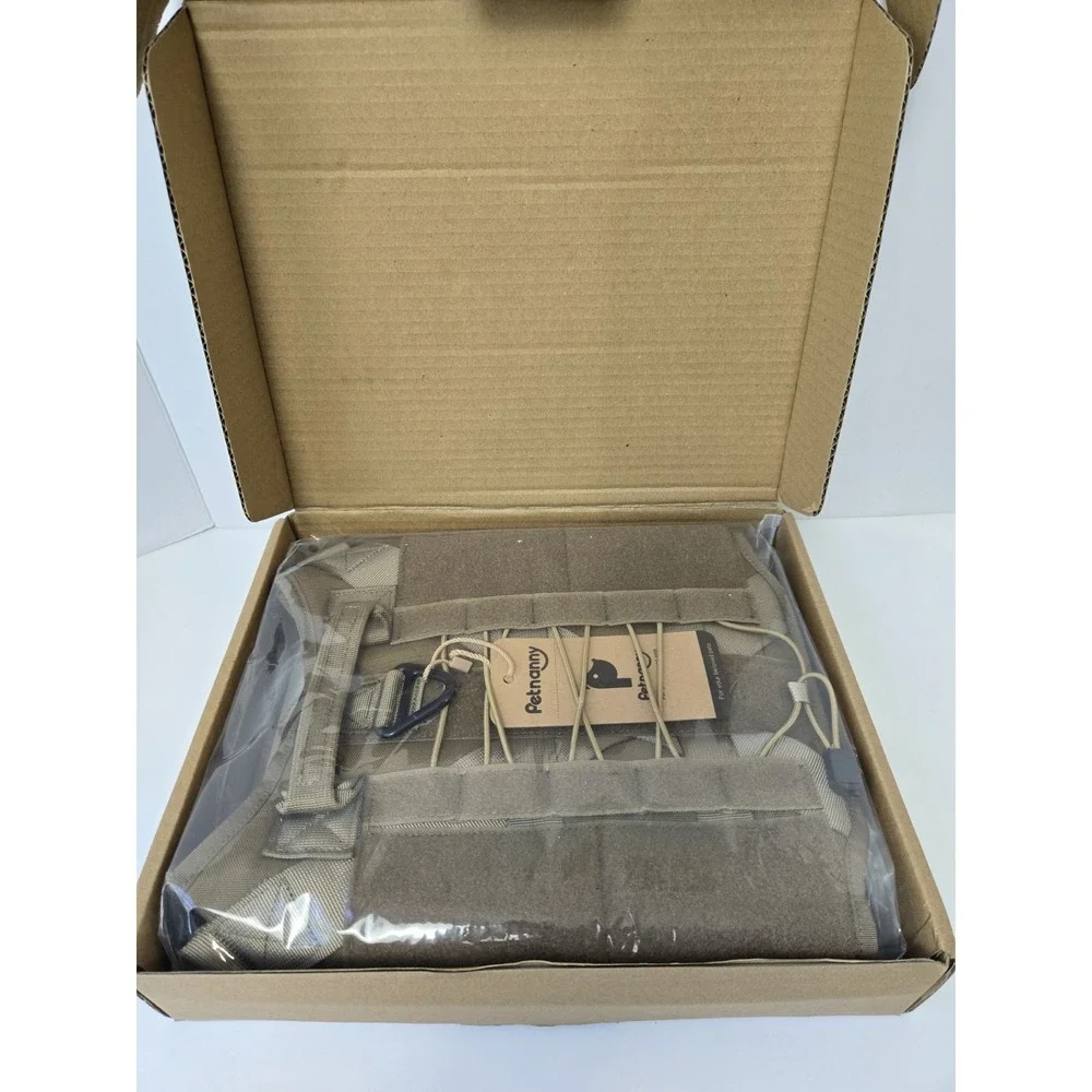 Petnanny tactial dog harness‎ NEW khaki large to medium dogs